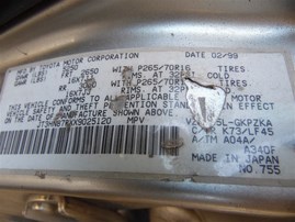 1999 Toyota 4Runner Limited Silver 3.4L AT 4WD #Z24730